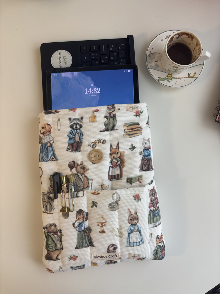 Zarafet Ormanı Kitap ve Tablet Çantası