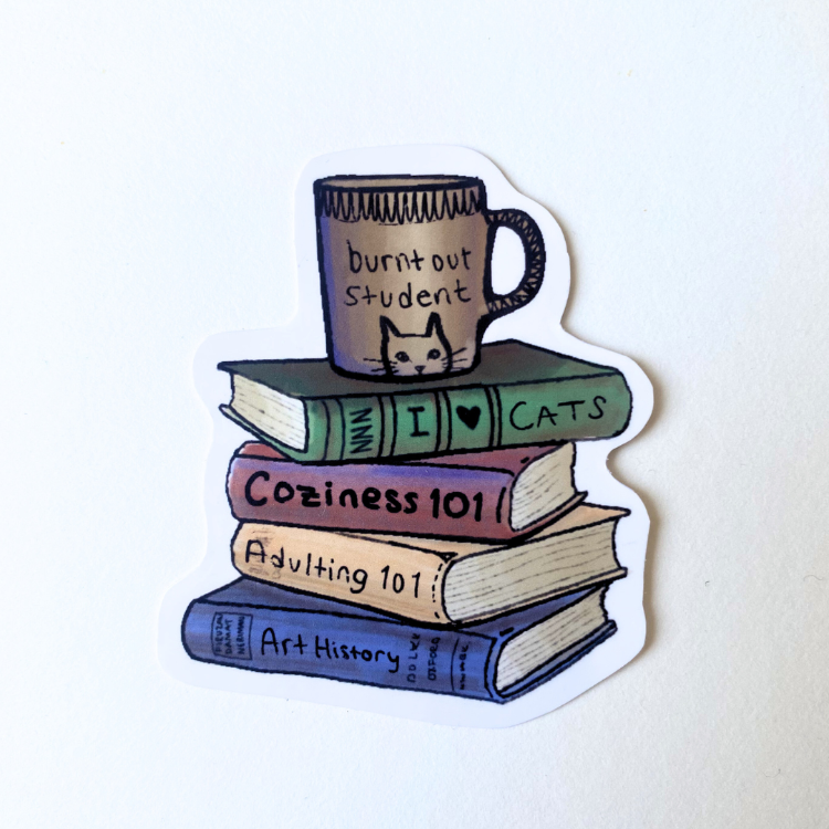 Burnt Out Student - Sticker