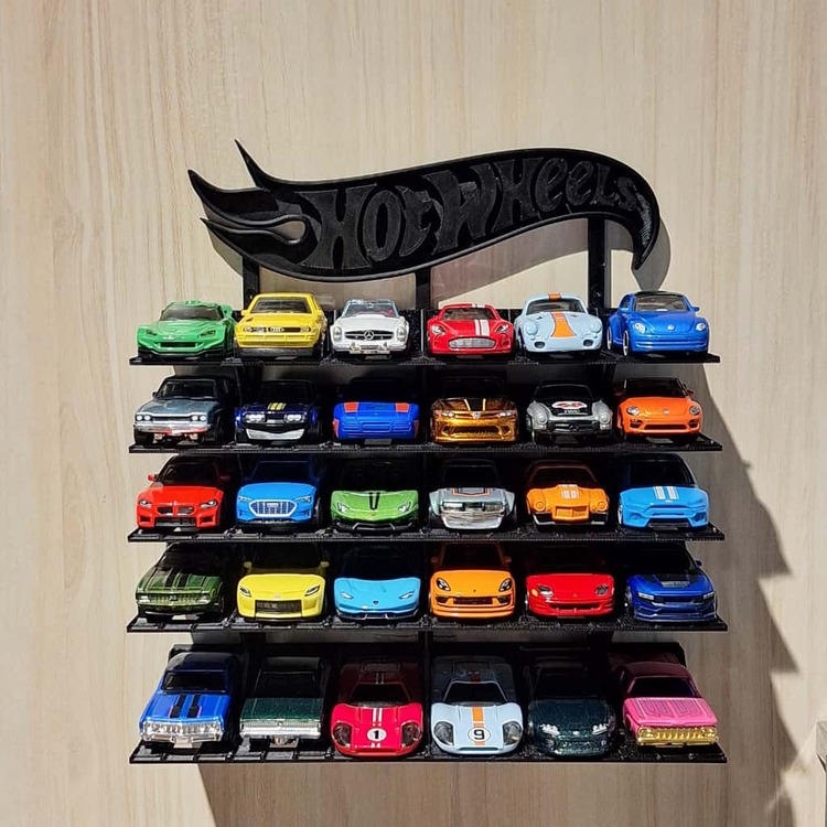 Hot Wheels 30'lu araba rafı