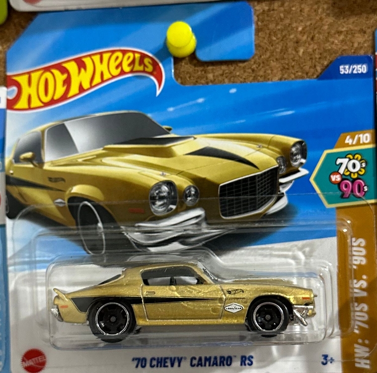 Hotwheels 70 CHEVY CAMARO RS Resimli Kişiye Özel 