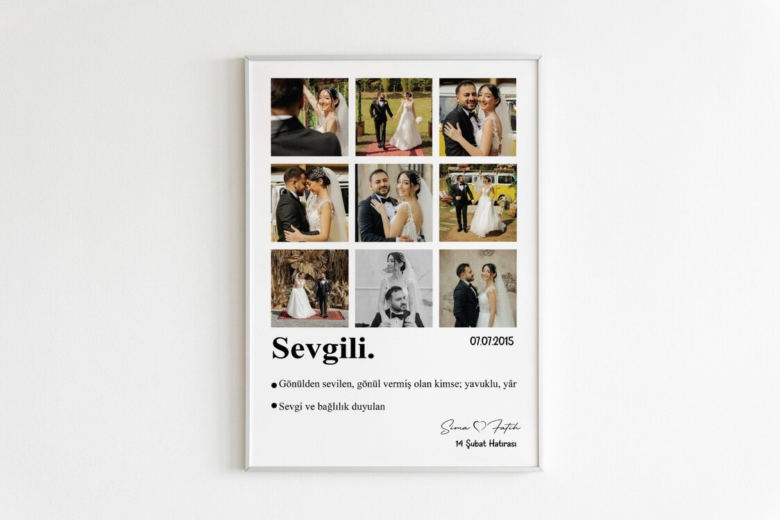 ÇERÇEVELİ SEVGİLİLER GÜNÜ HEDİYE
