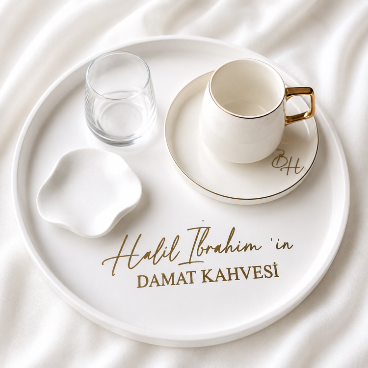 İkili yuvarlak tepsi takımı