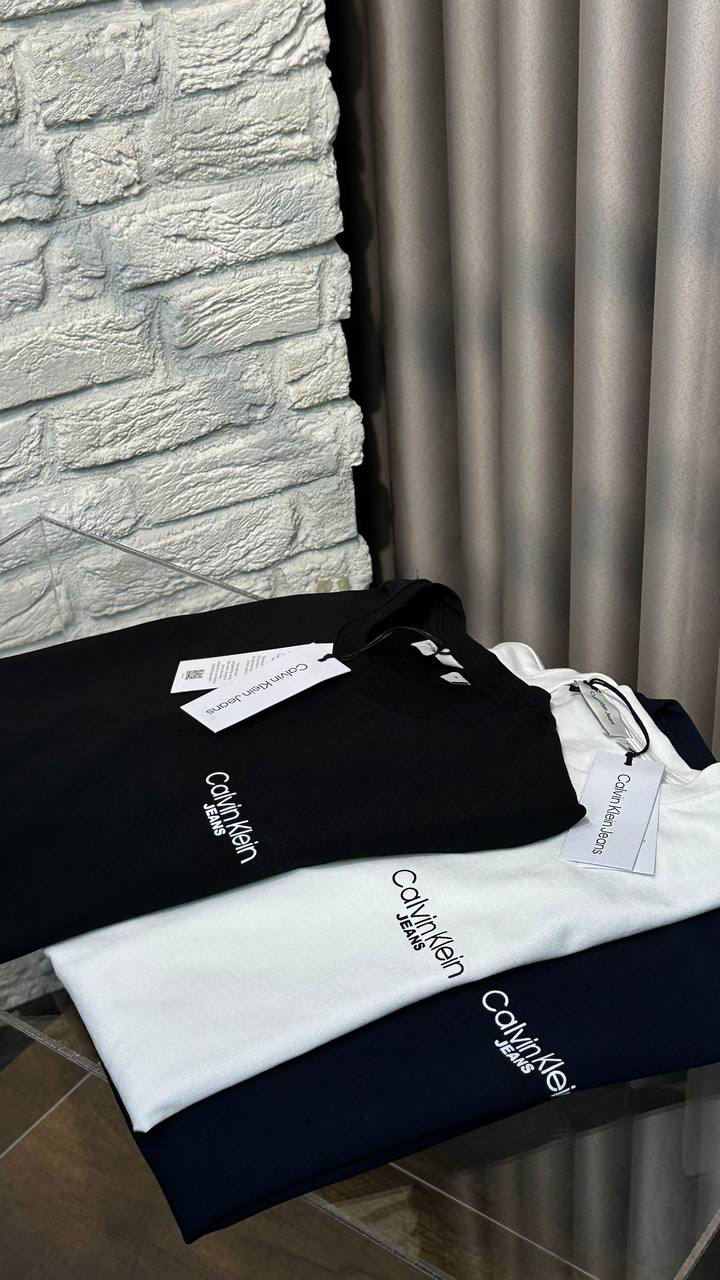 CK Lacivert Pamuklu T-Shirt