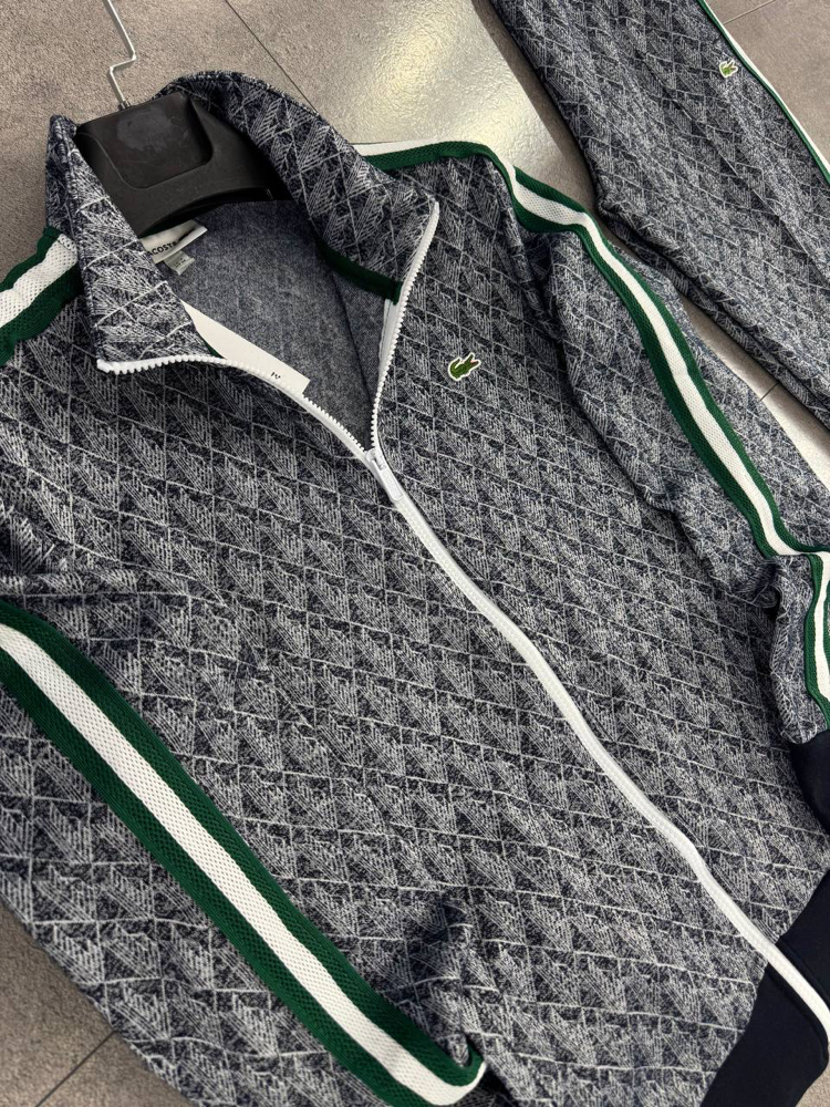 LACOSTE Monogram Eşofman Üst Gri