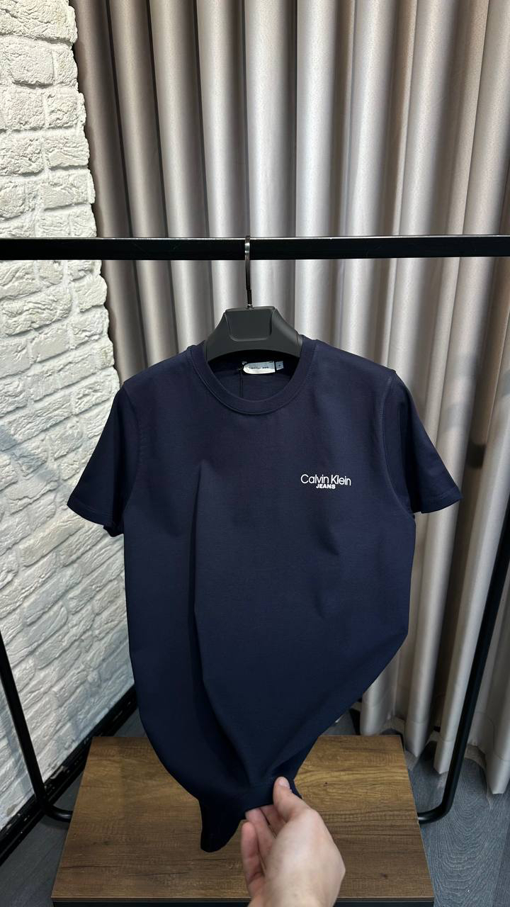 CK Lacivert Pamuklu T-Shirt