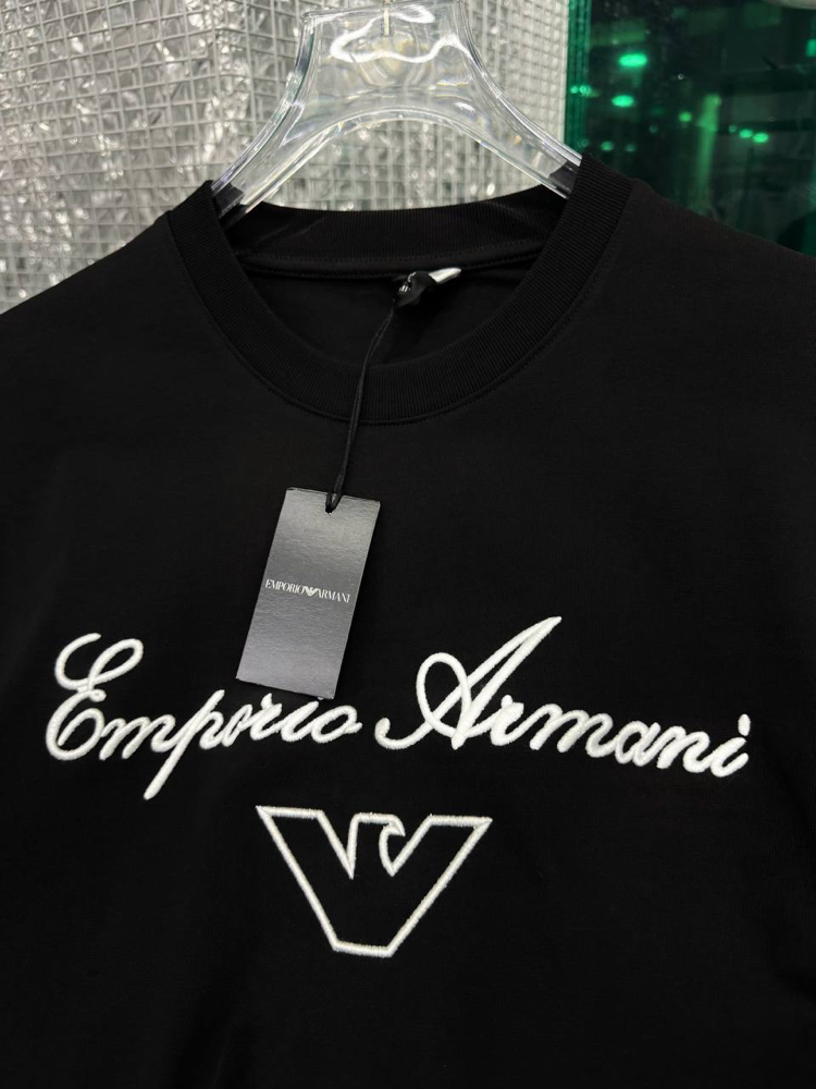 EMPERIO ARMANI Pamuklu T-shirt Siyah