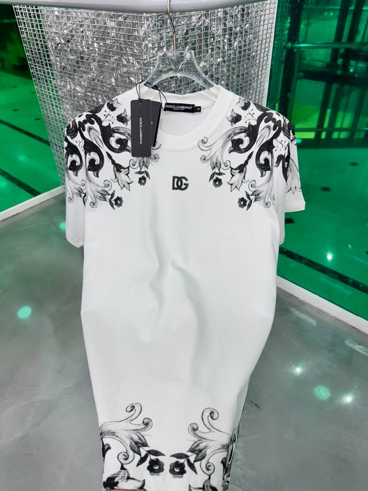 DOLCE&GABBANA Tasarım T-shirt Beyaz