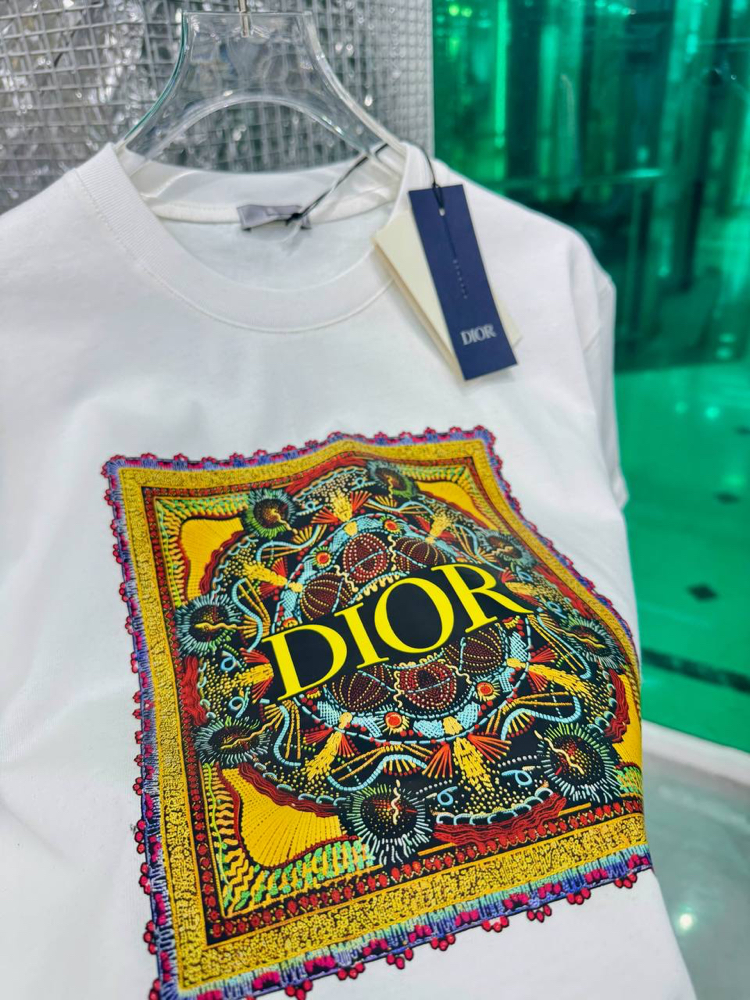 CHRISTIAN DIOR Pamuklu T-shirt Beyaz