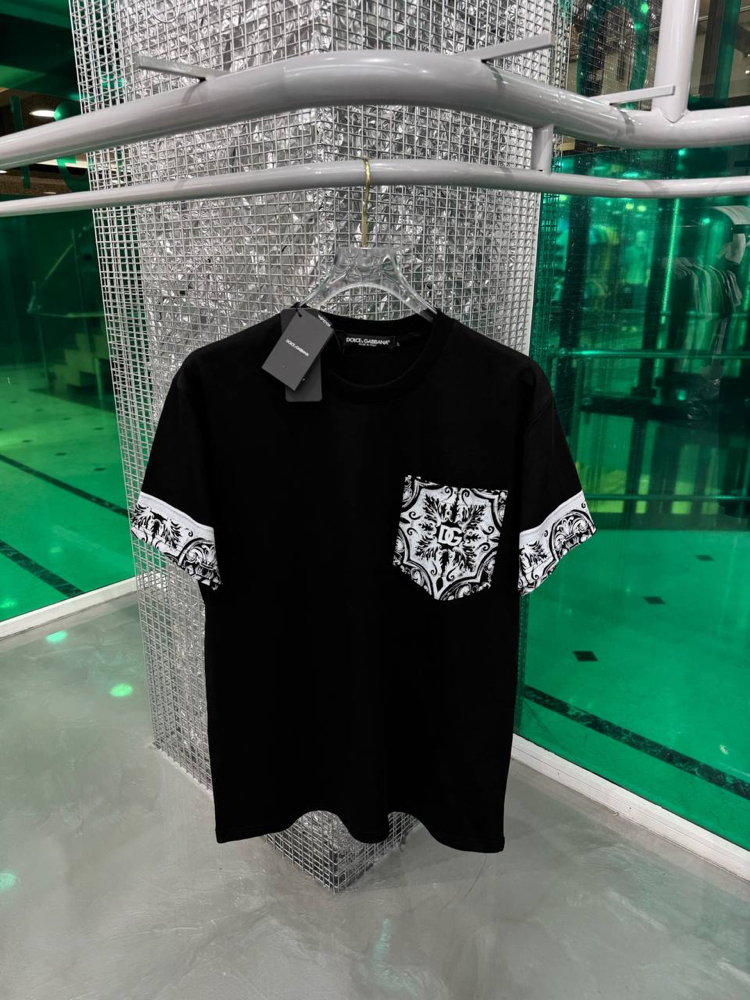 DOLCE&GABBANA Cepli Tasarım T-shirt Siyah