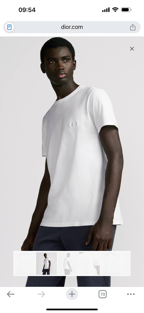 DIOR Beyaz Pamuklu T-Shirt
