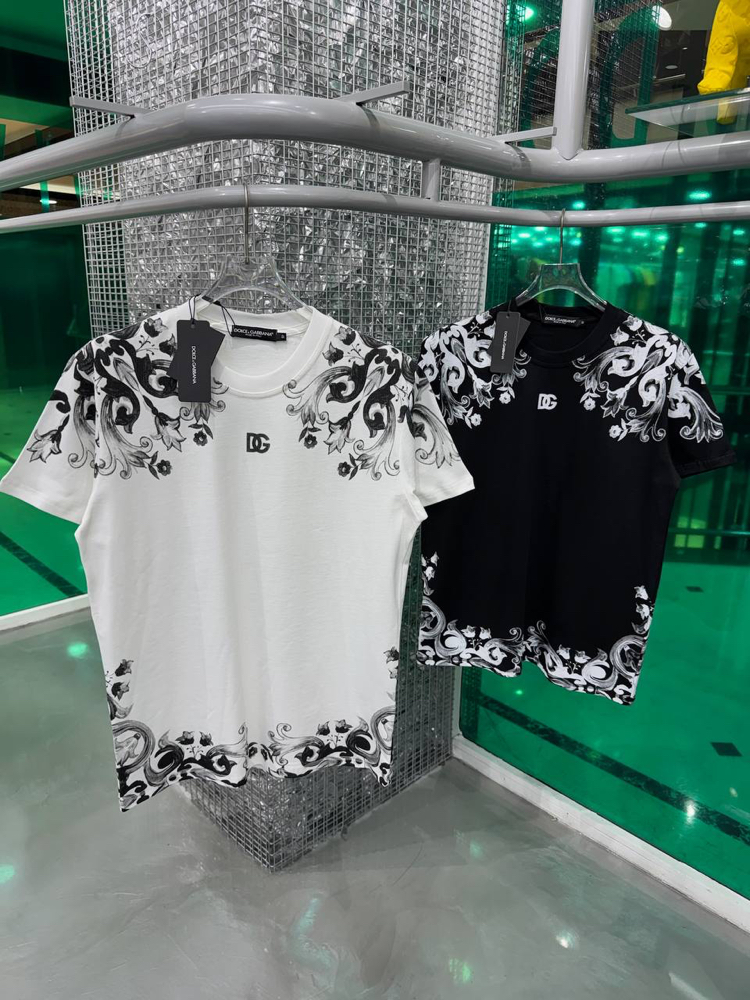 DOLCE&GABBANA Tasarım T-shirt Beyaz