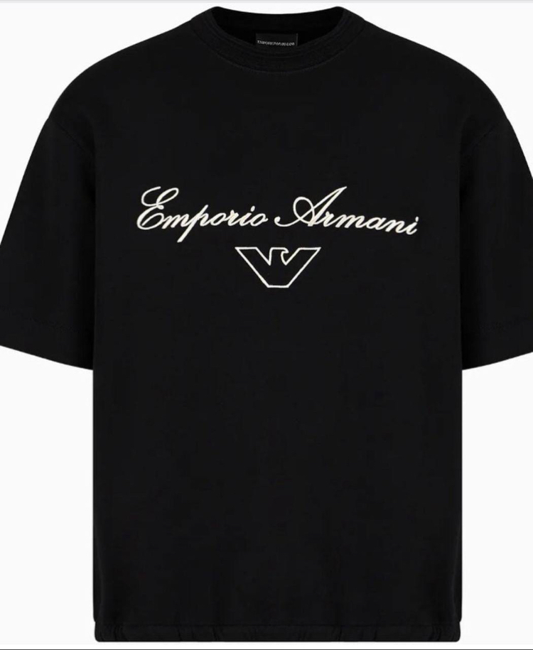 EMPERIO ARMANI Pamuklu T-shirt Siyah