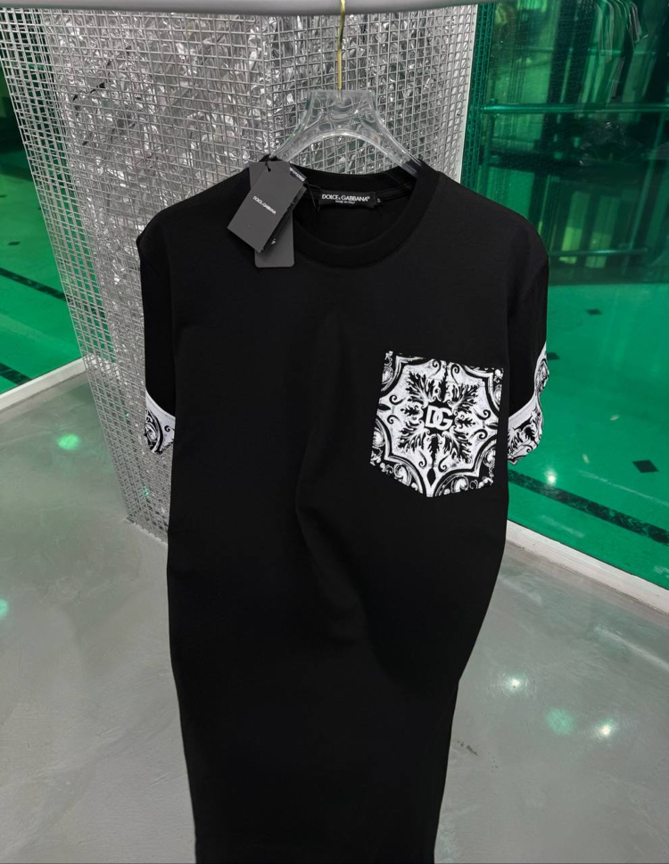 DOLCE&GABBANA Cepli Tasarım T-shirt Siyah