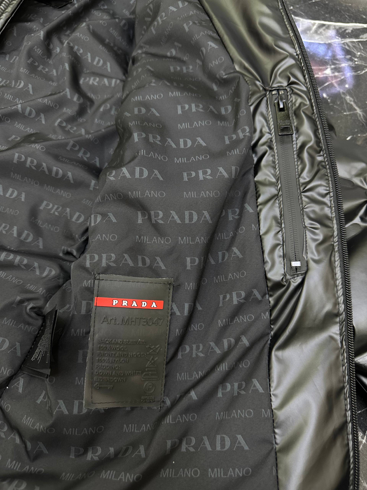 PRADA Damalı Şişme Mont