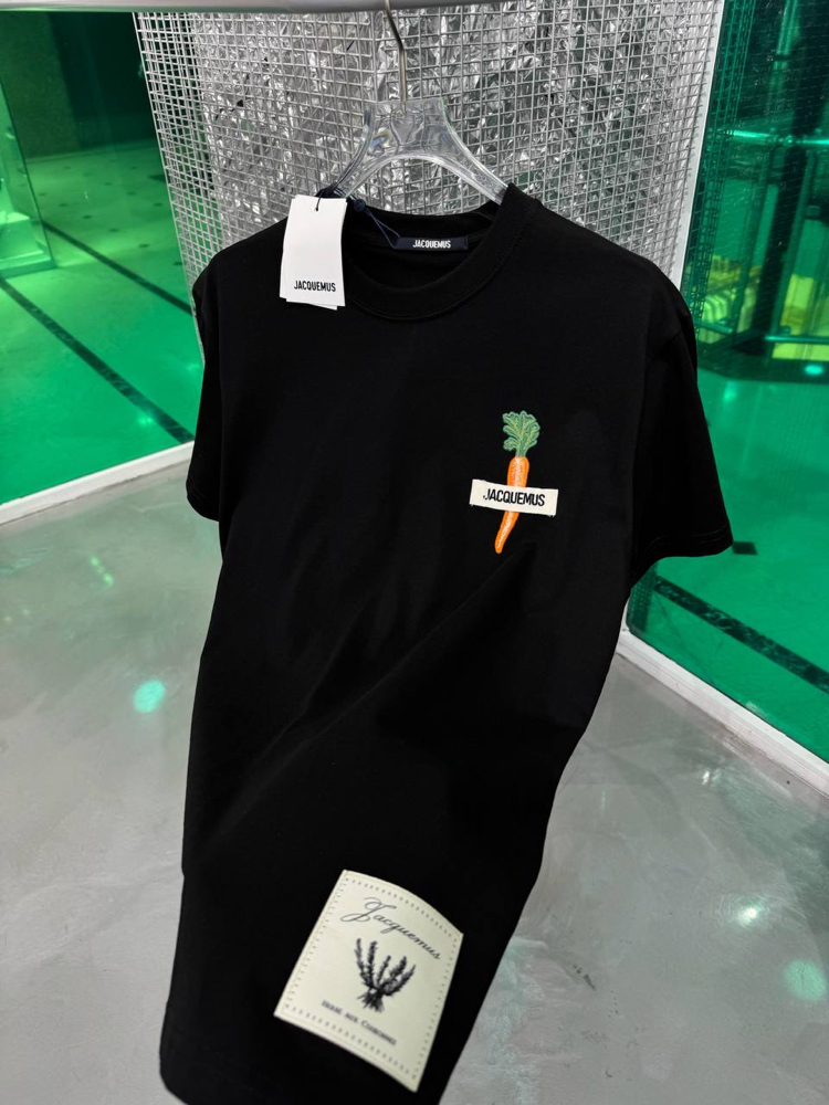 JACQUEMUS Siyah Pamuklu T-Shirt