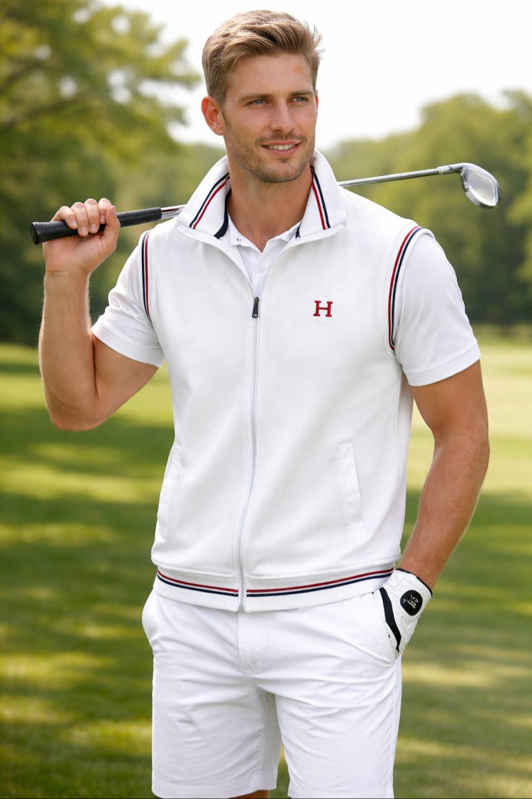 TOMMY HILFIGHER Mevsimlik Hafif Yelek Beyaz