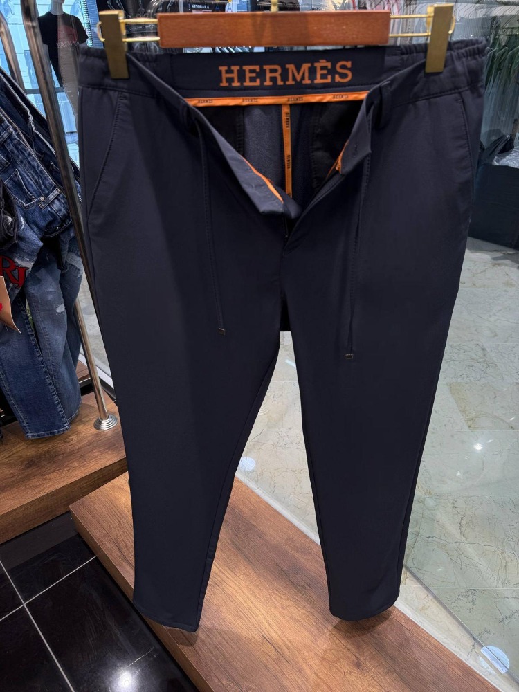 HERMES Navy Blue Jogger Straight Fit