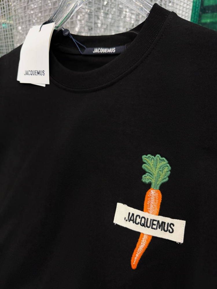 JACQUEMUS Siyah Pamuklu T-Shirt