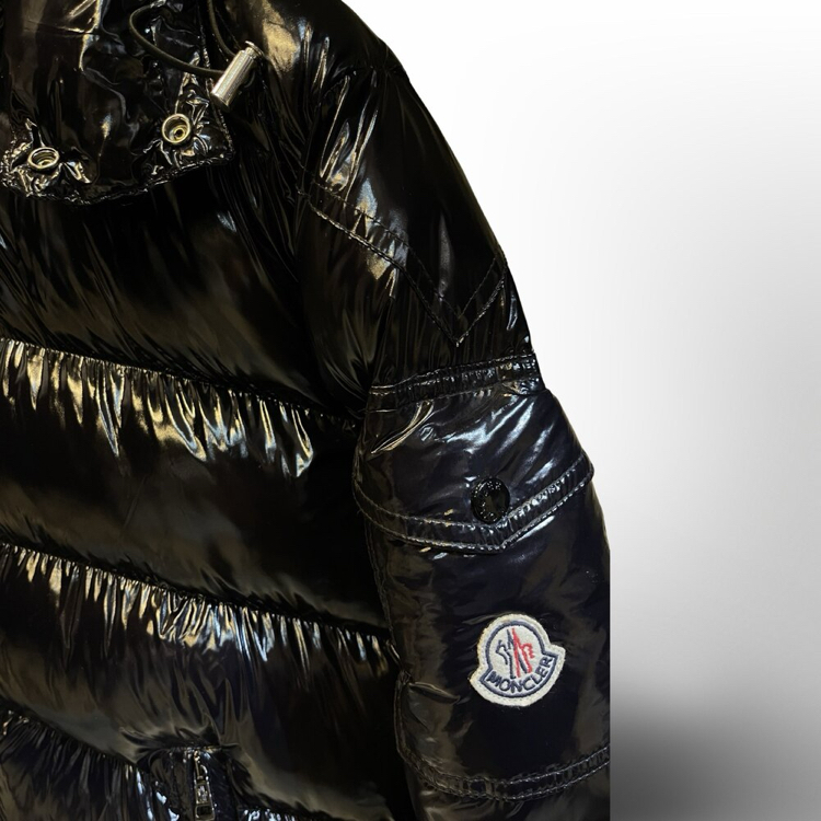 MONCLER Maya Kaz Tüyü Parlak Mont