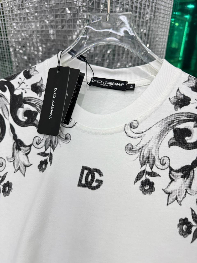 DOLCE&GABBANA Tasarım T-shirt Beyaz