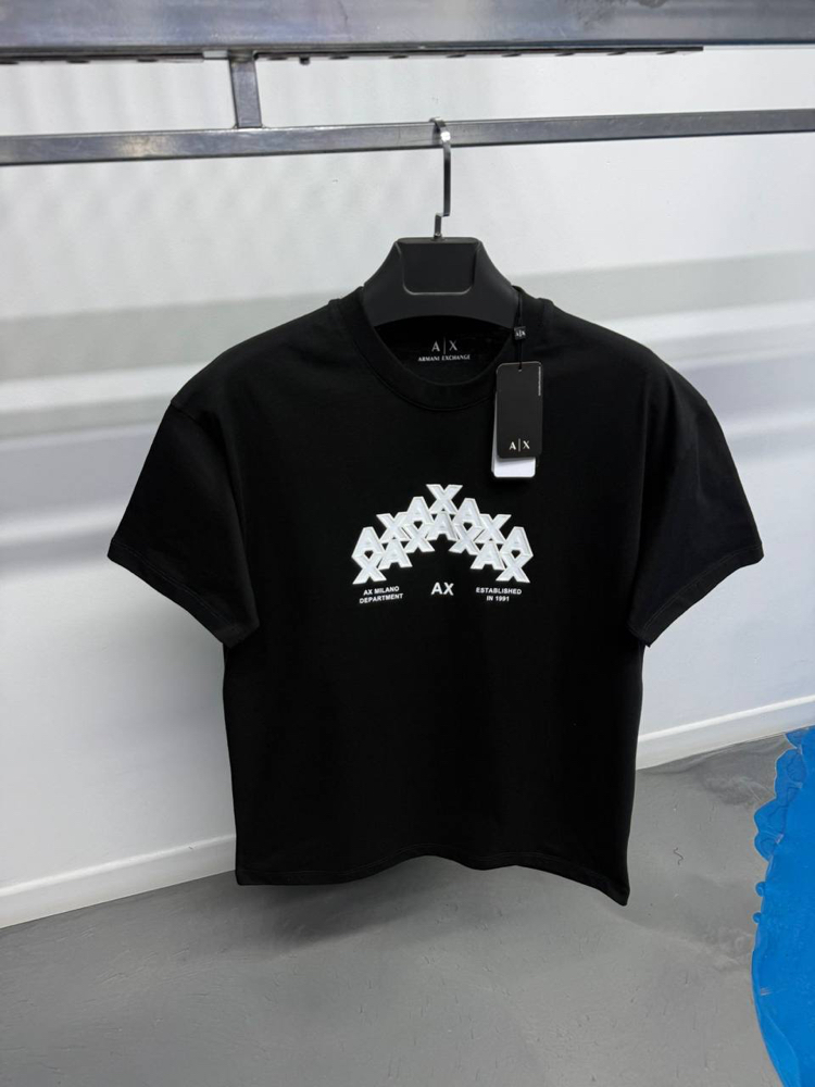 ARMANI EXCHANGE AX Logo T-shirt Siyah 
