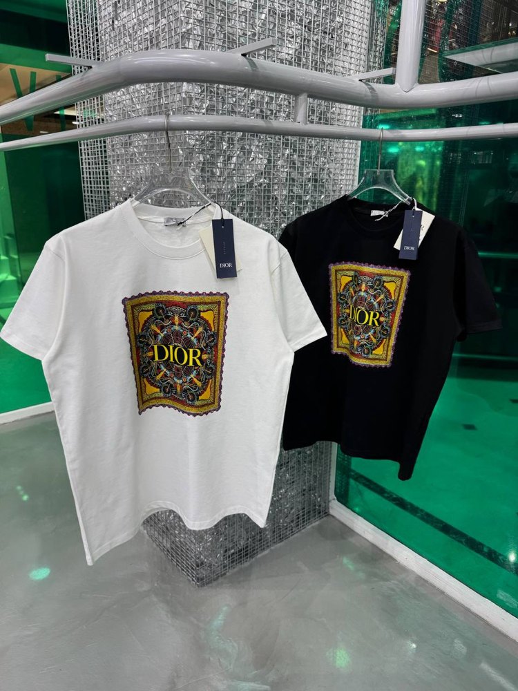 CHRISTIAN DIOR Pamuklu T-shirt Beyaz
