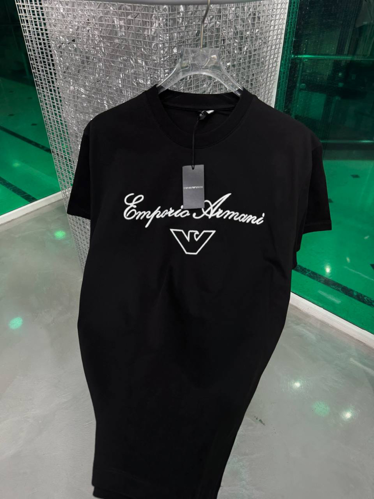 EMPERIO ARMANI Pamuklu T-shirt Siyah
