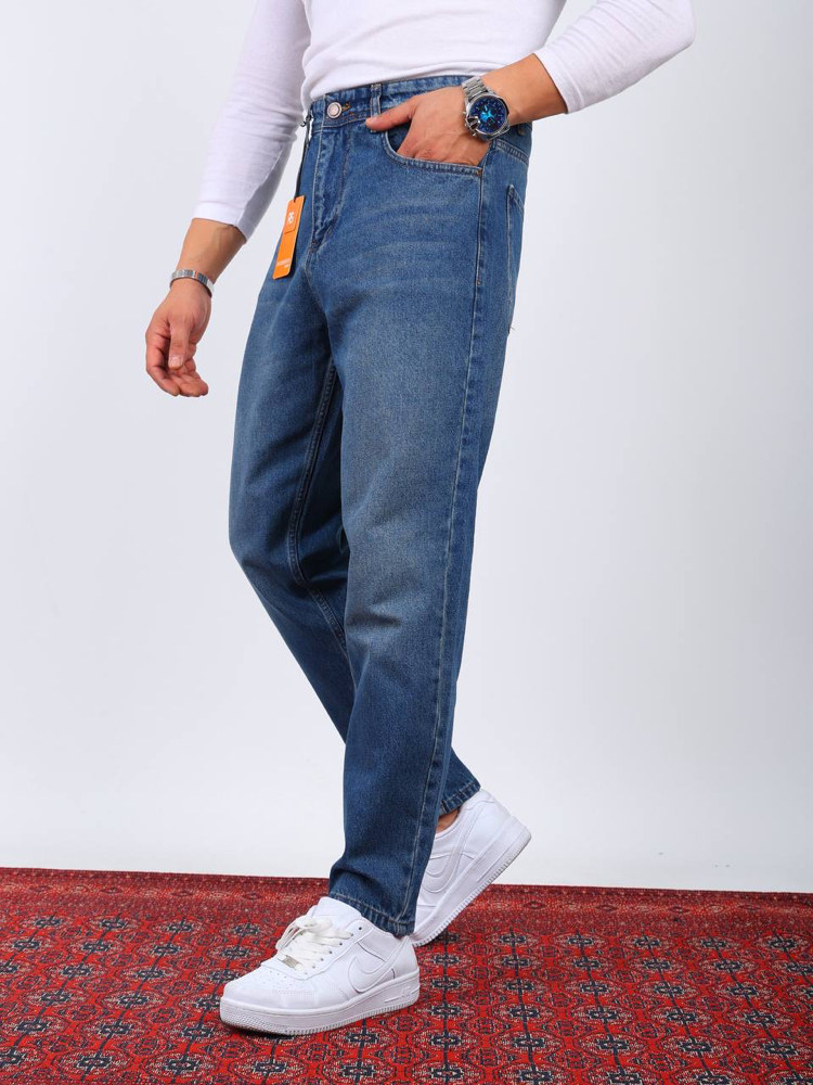 PREMIUM Washed blue Boyfriend Fit Jean