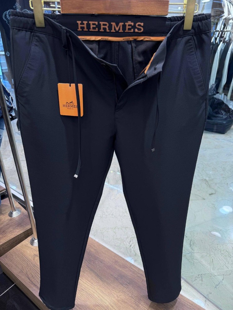 HERMES Navy Blue Jogger Straight Fit