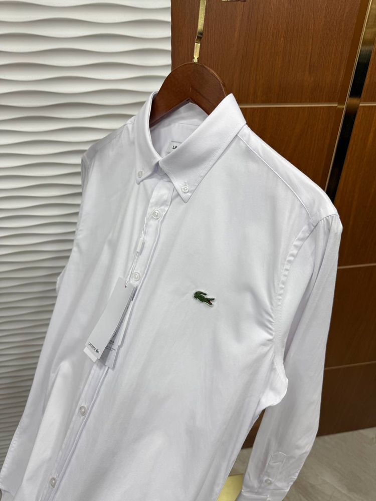 LACOSTE Slim Fit Gömlek Beyaz