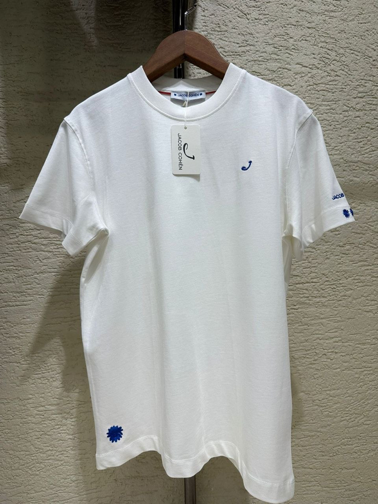 JACOB COHEN Pamuklu Beyaz T-shirt