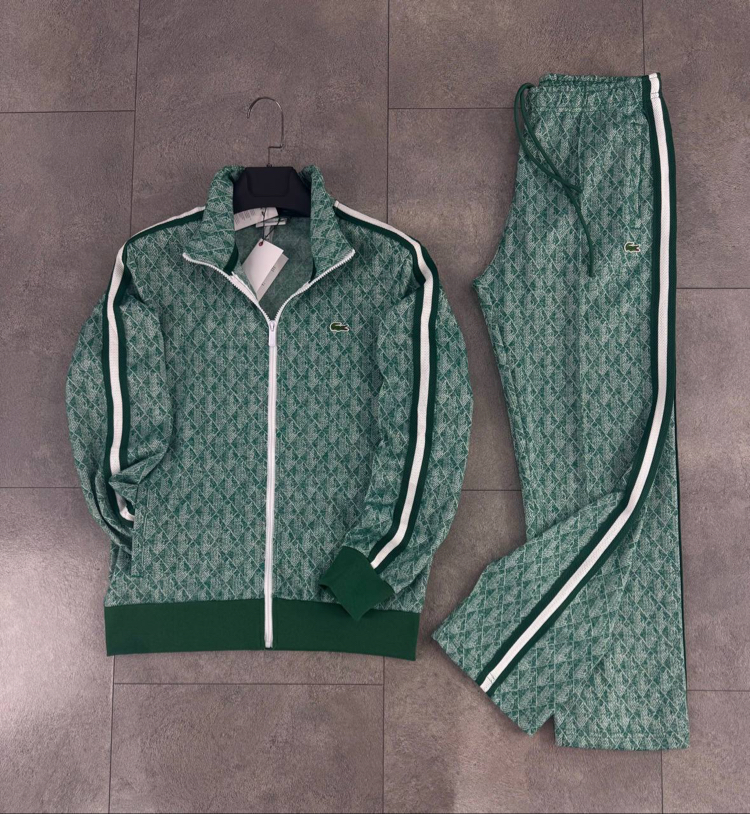 LACOSTE Monogram Eşofman Alt Yeşil