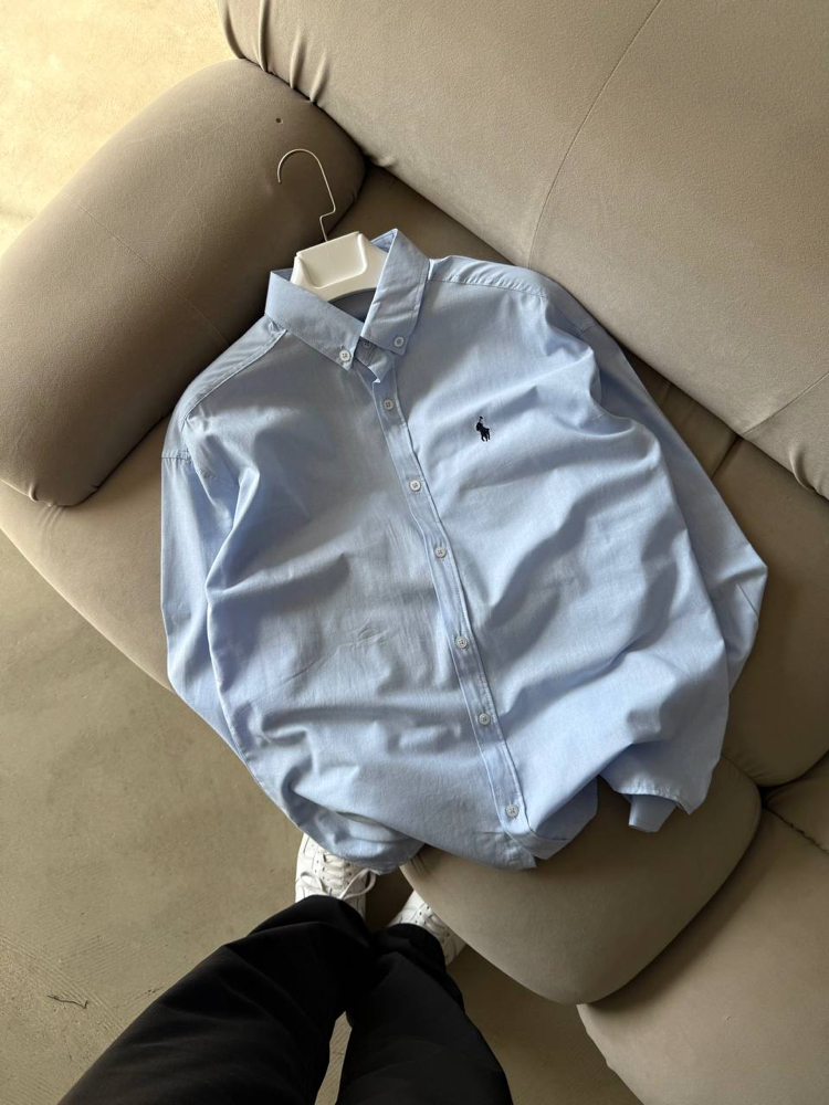 RALPH LAUREN POLO Normal Fit Gömlek Baby Blue