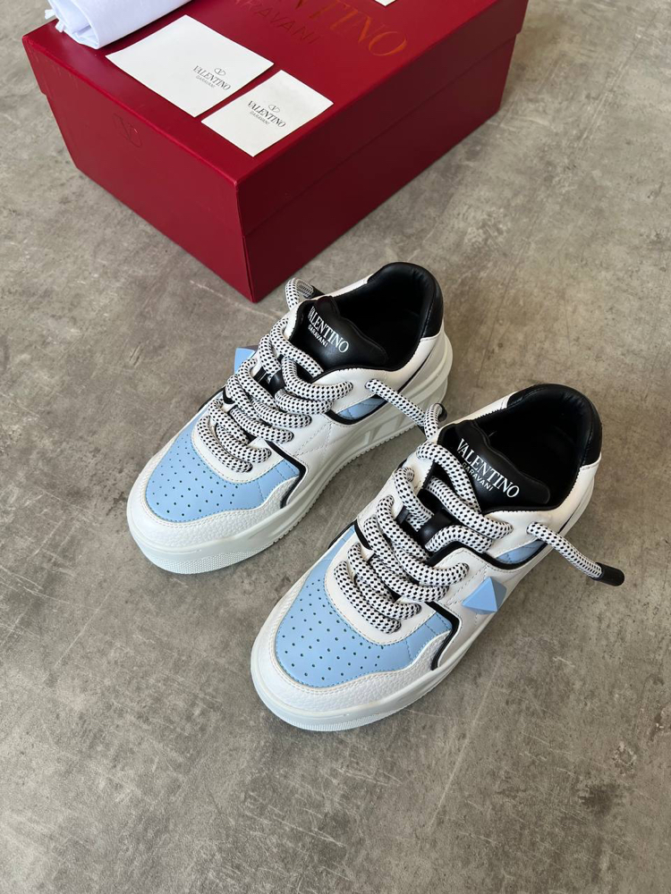 Valentino One Stud Blue White