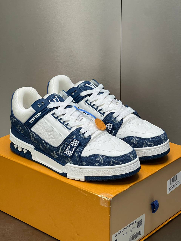 Louis Vuitton Trainer Dark Blue White