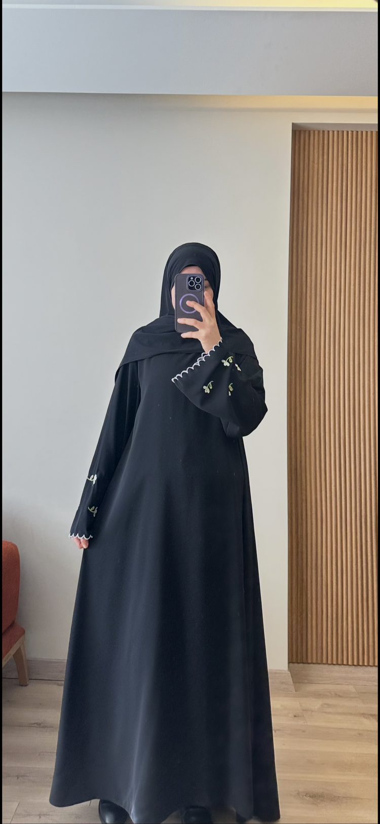 NEVA NAKIŞLI ELBİSE SİYAH (kargo ücretsiz )