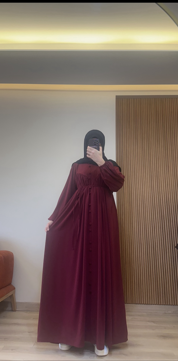 V robalı Ferace bordo (kargo ücretsiz)