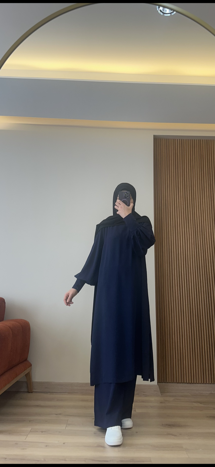 Manşet detaylı Takım (lacivert )