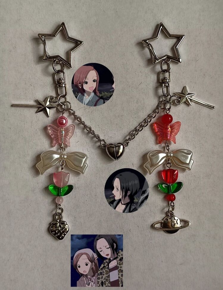 nana x hachi couple anahtarlık 
