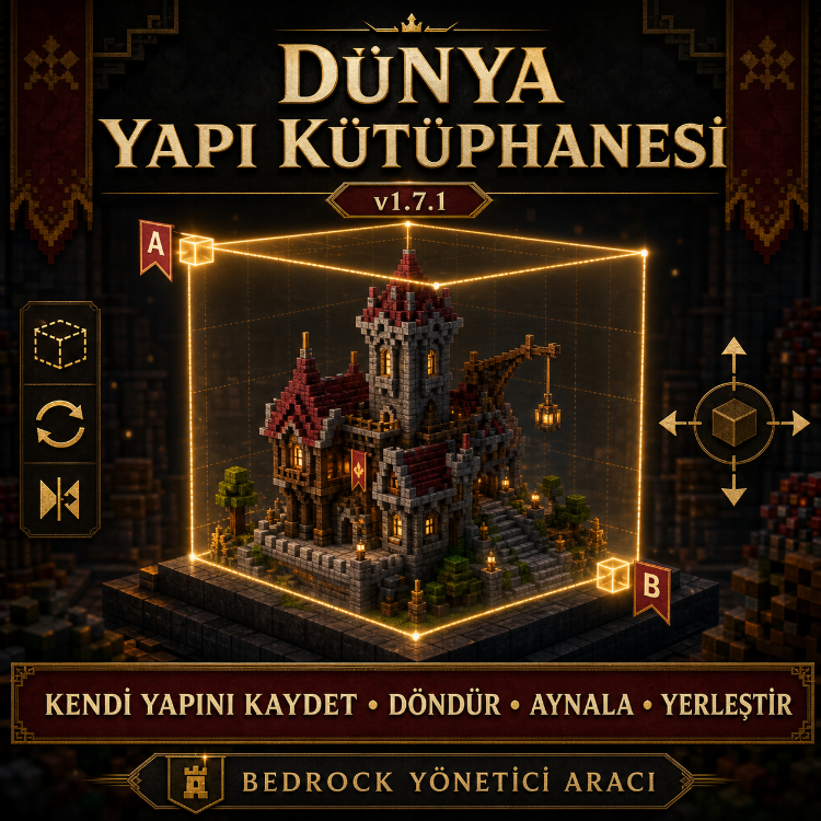 Dünya Yapı Kütüphanesi v1.9.1 – Minecraft Bedrock