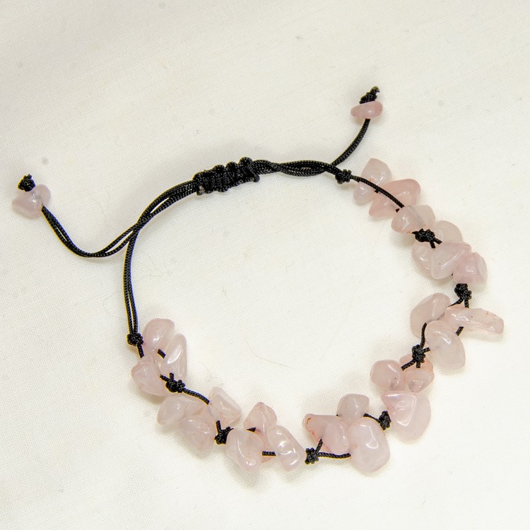 Pembe Kuvars (Quartz) Doğal Taş Bileklik