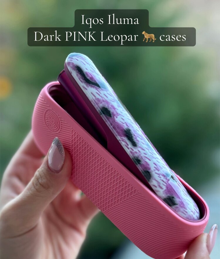 IQOS ILUMA DARK PINK LEOPAR KILIF
