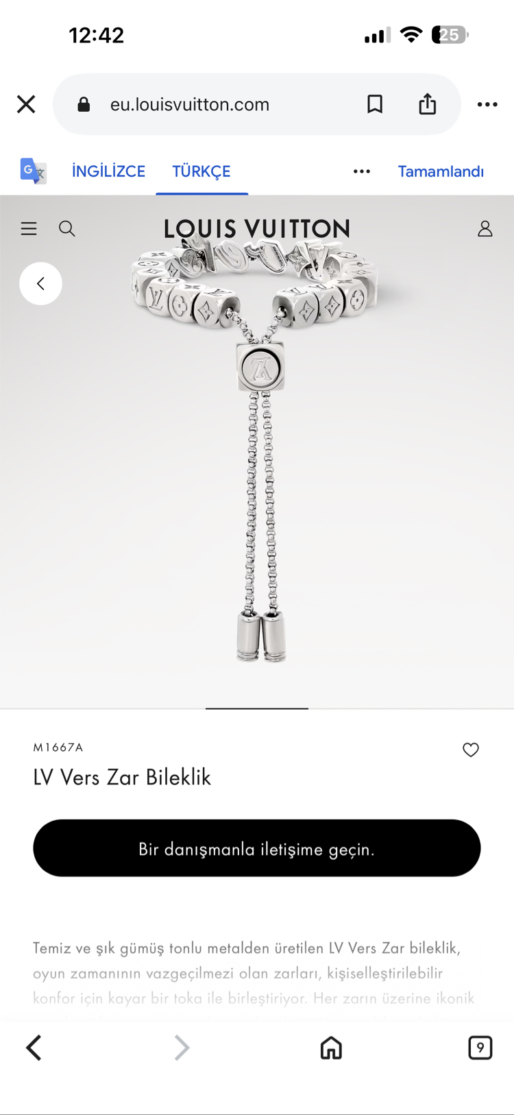 Louis Vuitton Bileklik