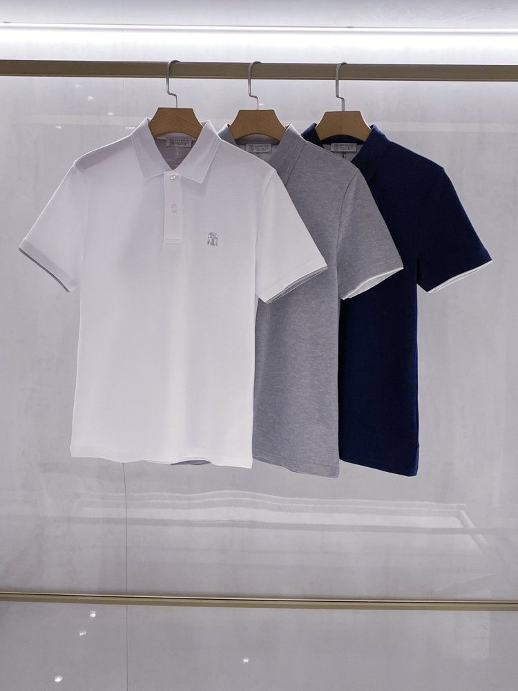 Brunello Cucinelli Polo Yaka T-shirt