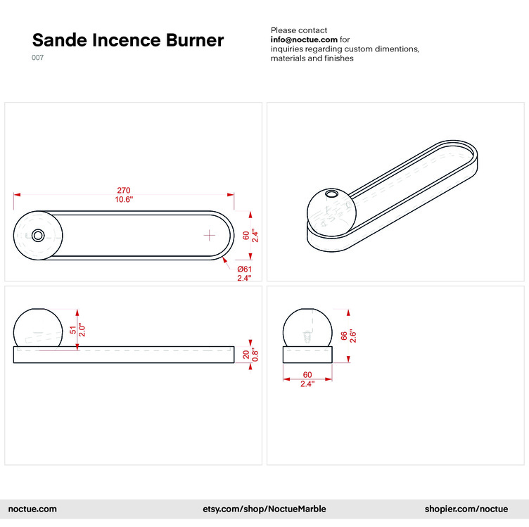 Sande Incense Holder