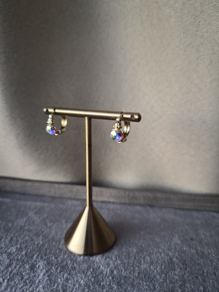 Swarovski Minimal Halka Küpe