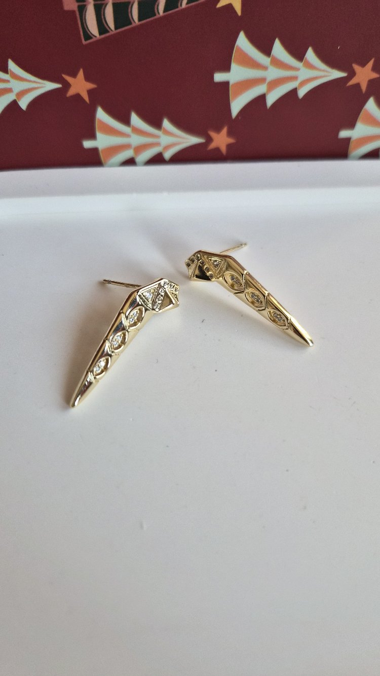 Çelik 14k küpe