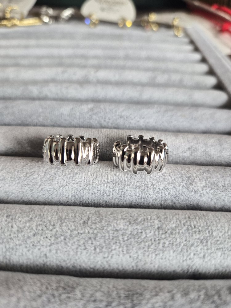 Silver Halka Küpe