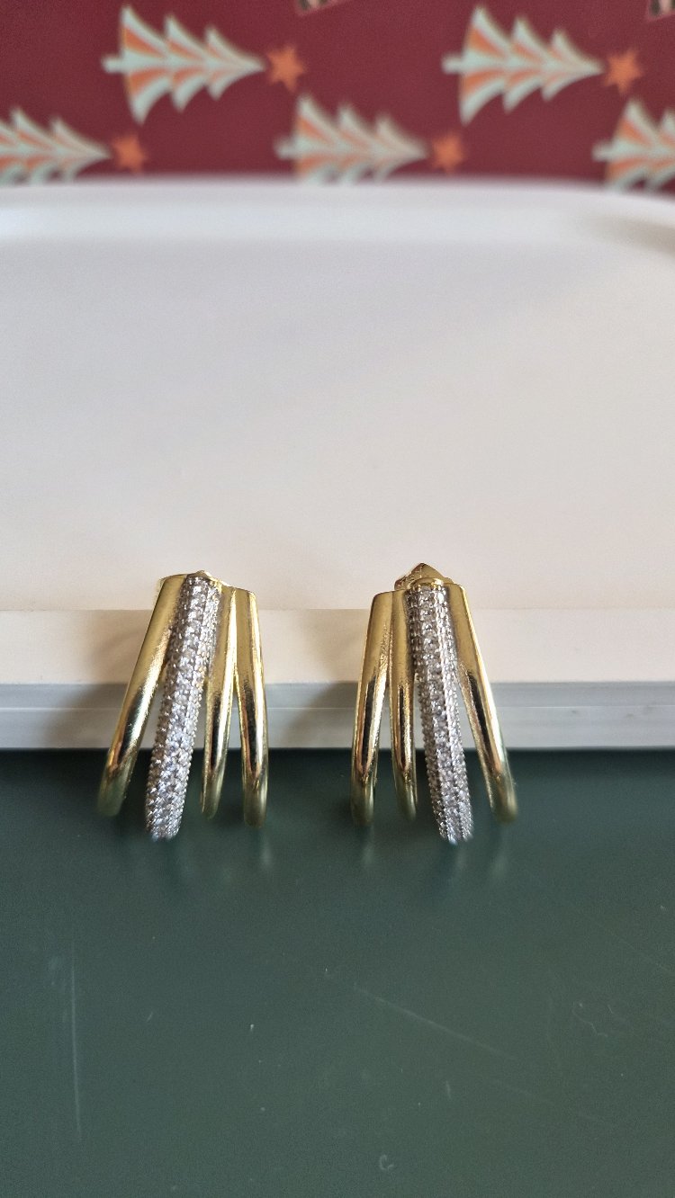 Çelik 14k küpe