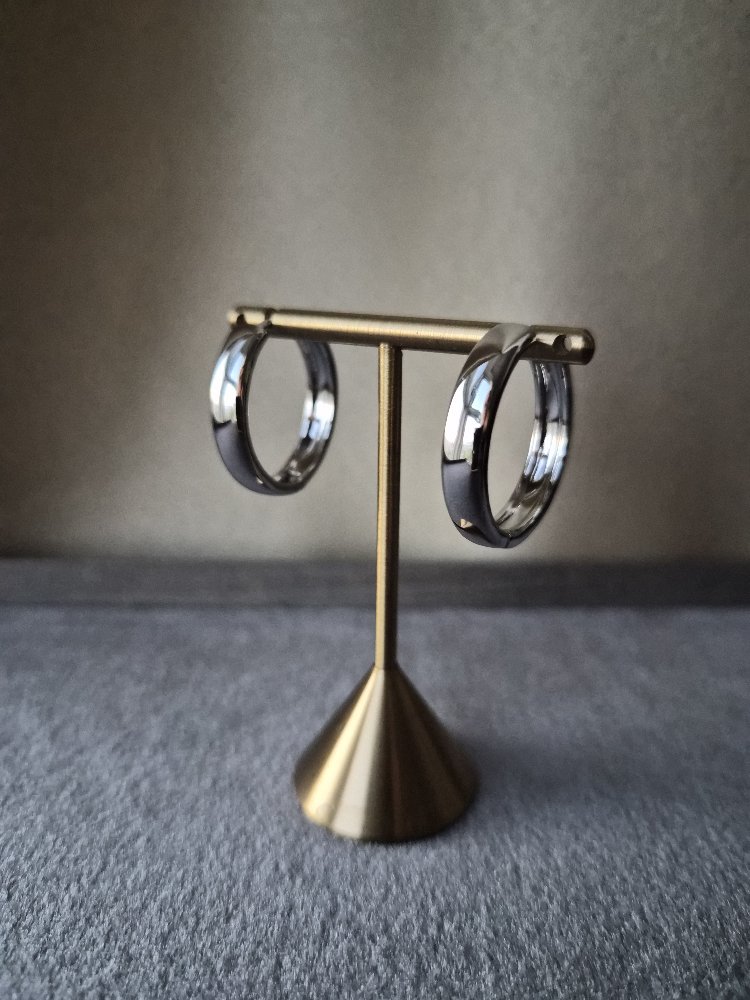 Silver Klasik Halka Küpe